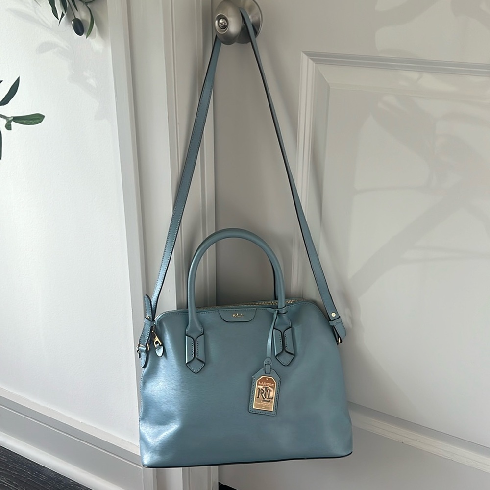 Lauren Ralph Lauren Leather Dome Satchel